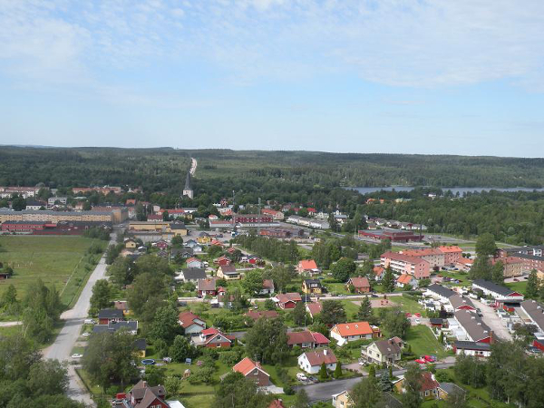 Flygbild över Norberg